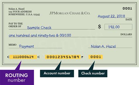 Routing Number for JPMORGAN CHASE BANK, NA, TAMPA, FL is 111000614. Check and verify the routing number of all banks - ABA routing number, check routing number, ACH routing number, fedwire routing number.